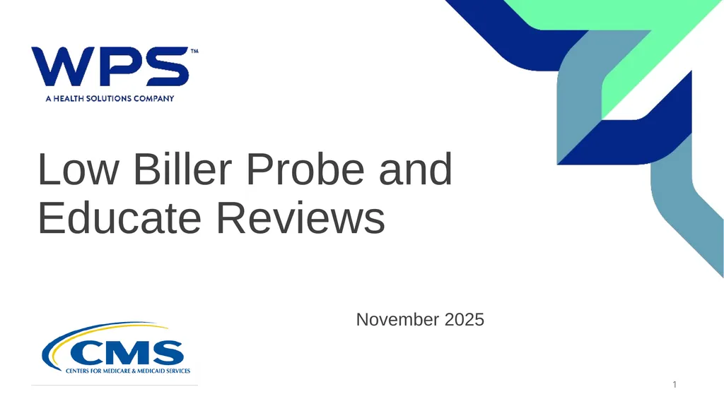 Low Biller Probe and Educate Reviews November 2025 - slide 1 of 19