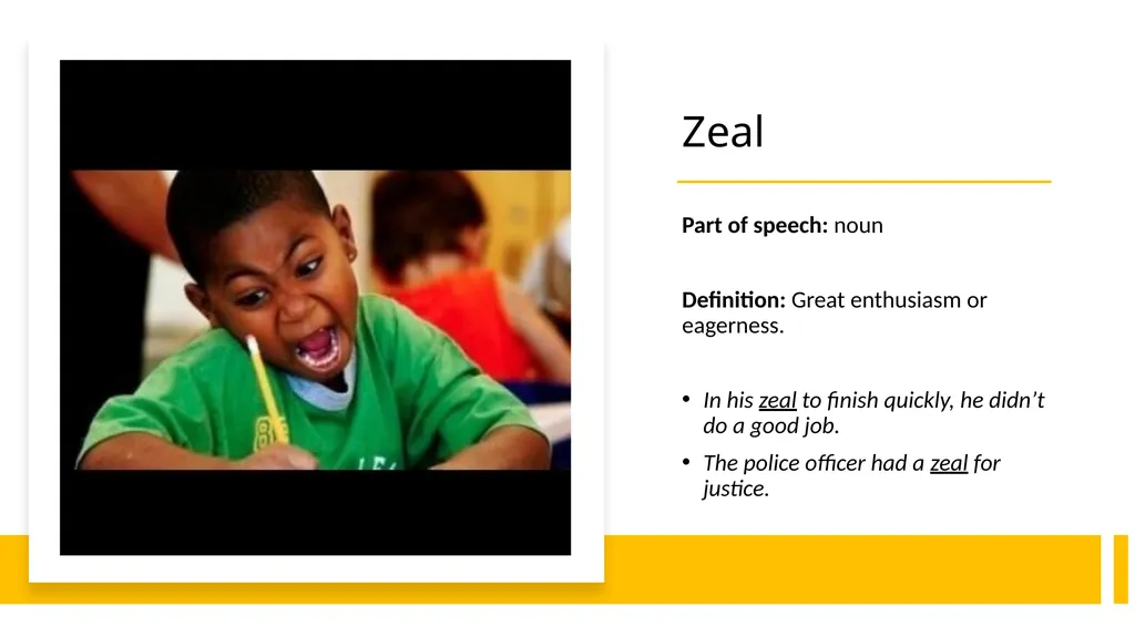 Year 8 Vocab Term 1, List 1 Tangible Part of - slide 10 of 11