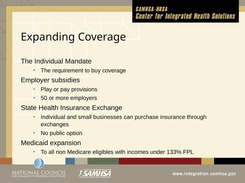 Patient Protection and Affordable Care Act Module - slide 5 of 31