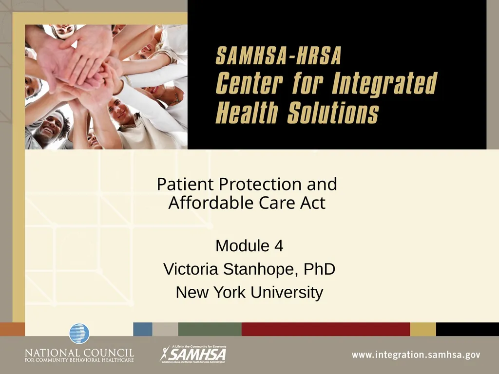 Patient Protection and Affordable Care Act Module - slide 1 of 31