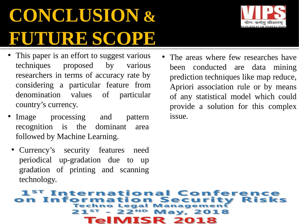 VARIOUS TECHNIQUES FOR COUNTERFEIT CURRENCY - slide 11 of 15