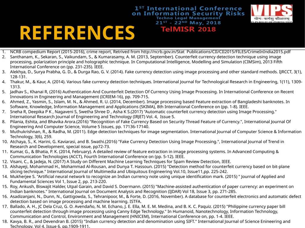 VARIOUS TECHNIQUES FOR COUNTERFEIT CURRENCY - slide 12 of 15