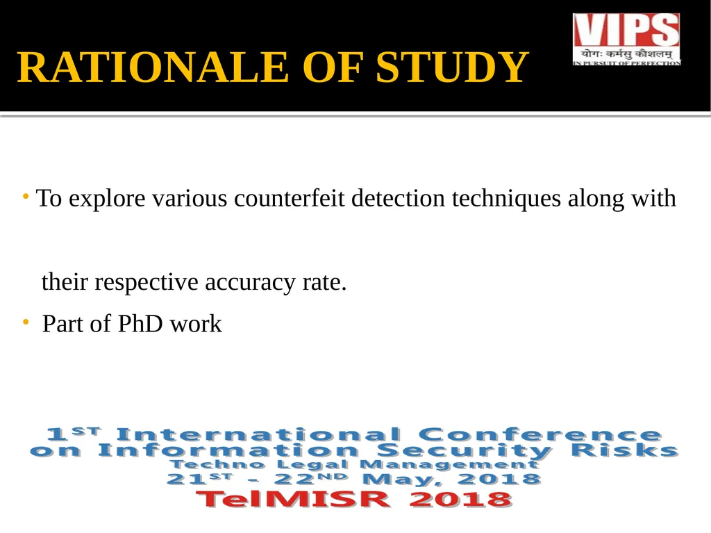 VARIOUS TECHNIQUES FOR COUNTERFEIT CURRENCY - slide 3 of 15