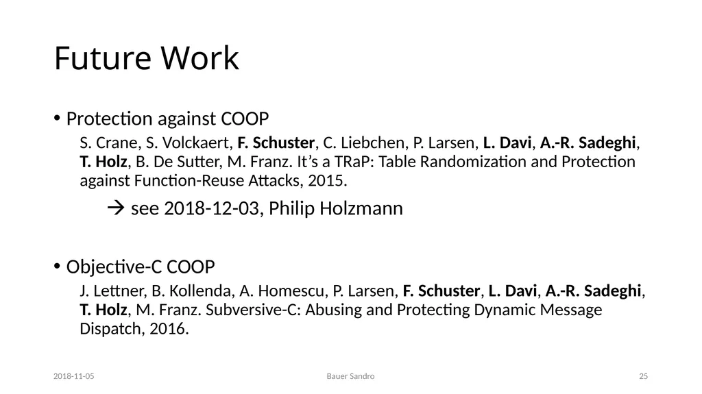 Counterfeit Object-oriented Programming (COOP) On - slide 24 of 27
