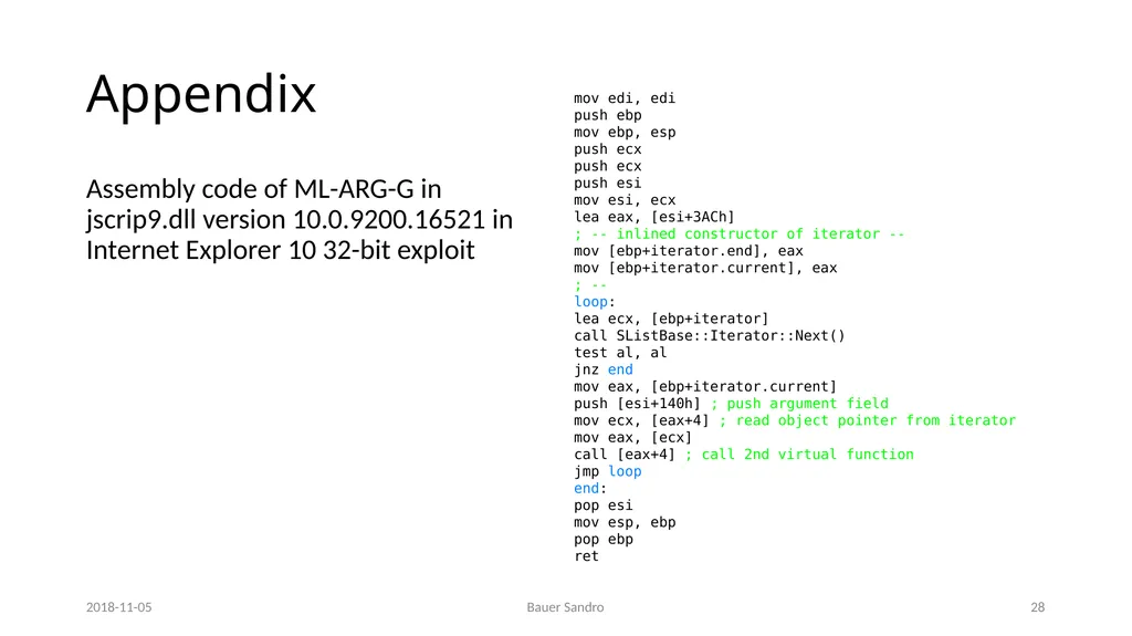 Counterfeit Object-oriented Programming (COOP) On - slide 27 of 27