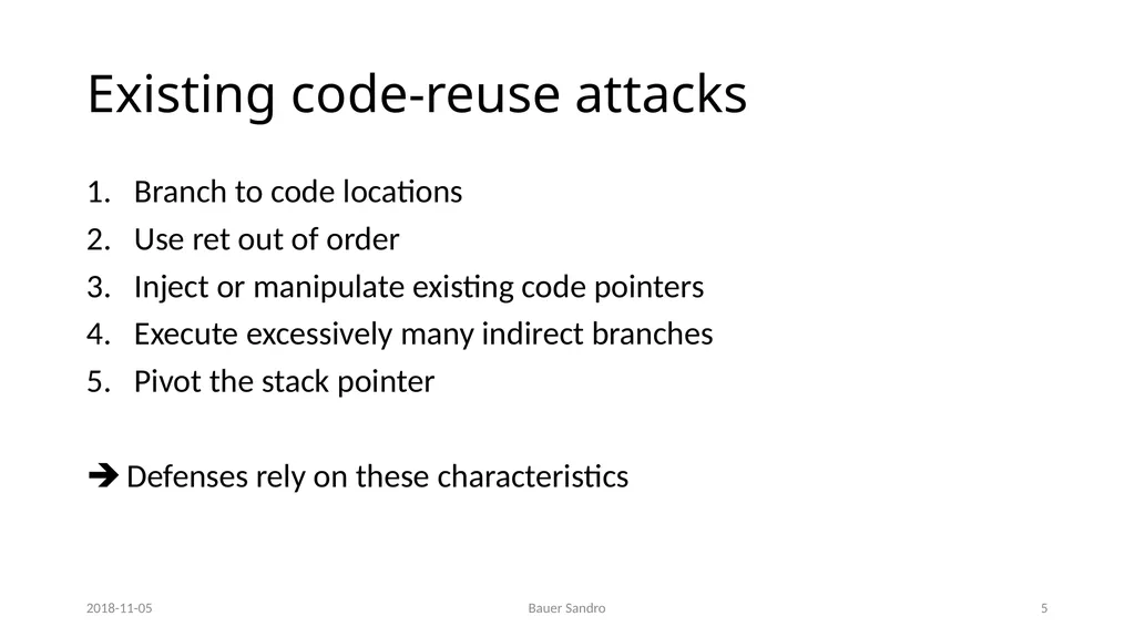 Counterfeit Object-oriented Programming (COOP) On - slide 5 of 27