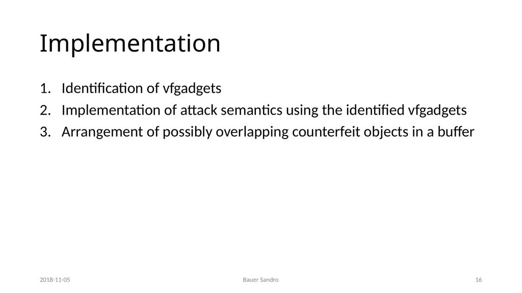 Counterfeit Object-oriented Programming (COOP) On - slide 16 of 27