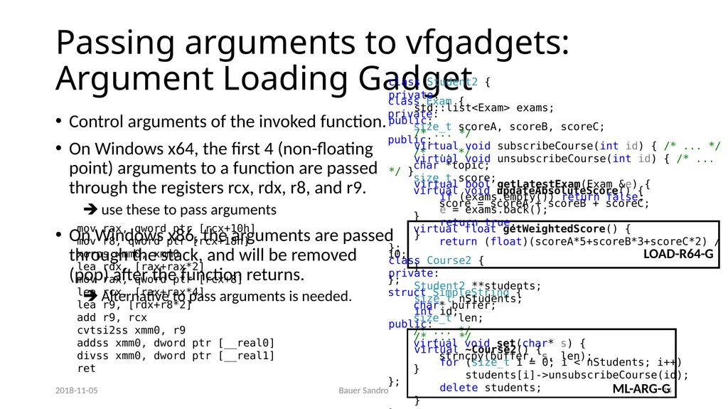 Counterfeit Object-oriented Programming (COOP) On - slide 14 of 27