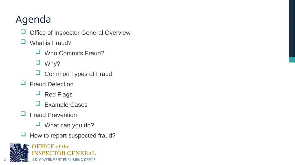 Fraud Awareness Training: Detection and Prevention - slide 2 of 20