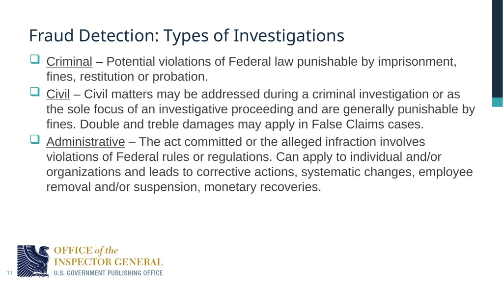 Fraud Awareness Training: Detection and Prevention - slide 11 of 20