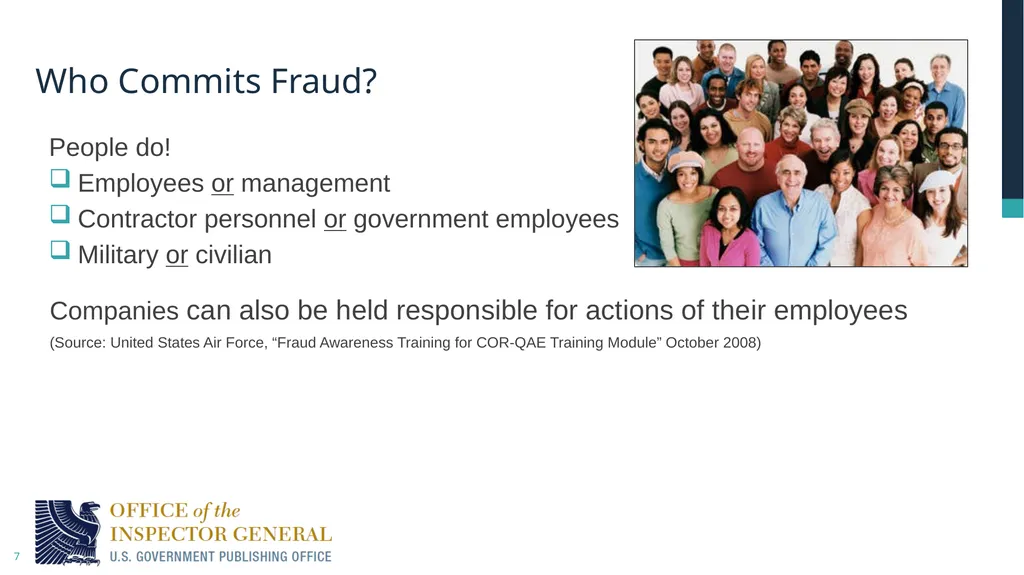 Fraud Awareness Training: Detection and Prevention - slide 7 of 20