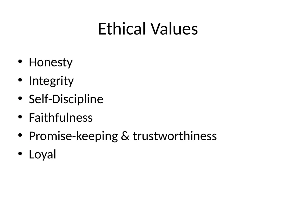 Ethical Values and Decision Making Mr. Vijay - slide 4 of 11