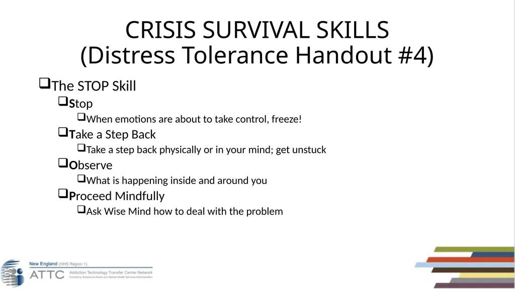 Taylor D’Addario, LMHC, LCDP Dialectical Behavior - slide 45 of 96