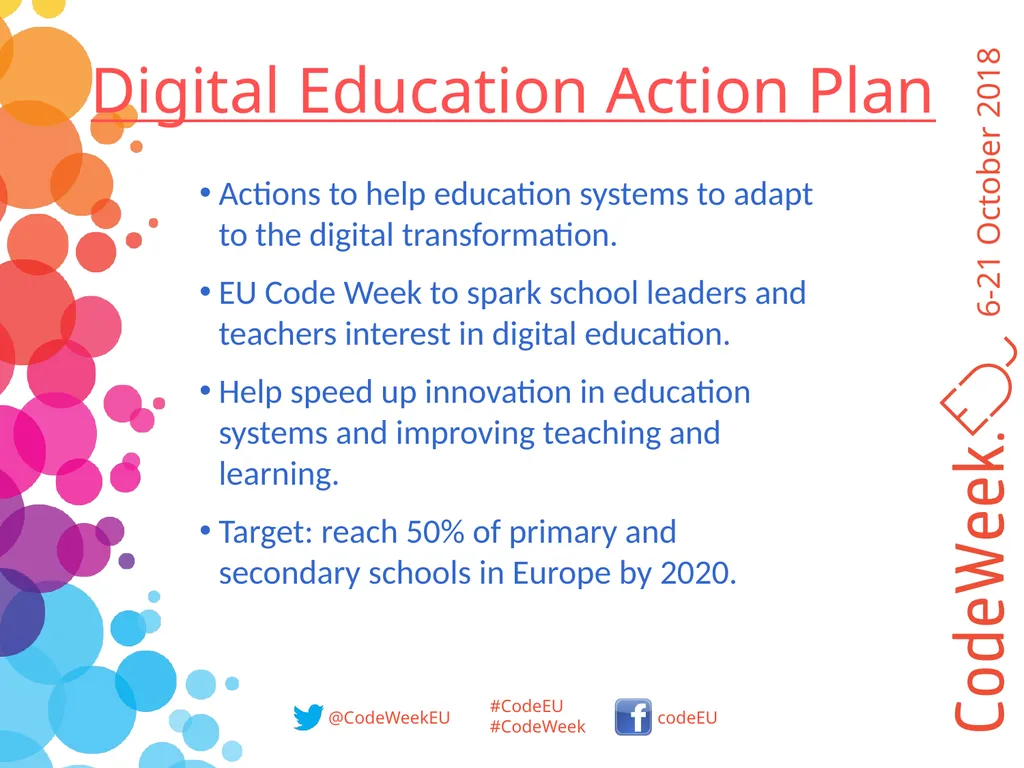 Europe Code Week 6-21 October 2018 A celebration - slide 6 of 9