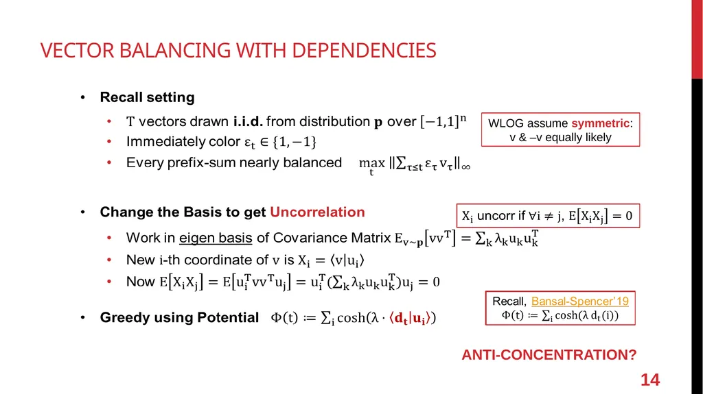 Online Vector Balancing and Geometric Discrepancy - slide 14 of 29