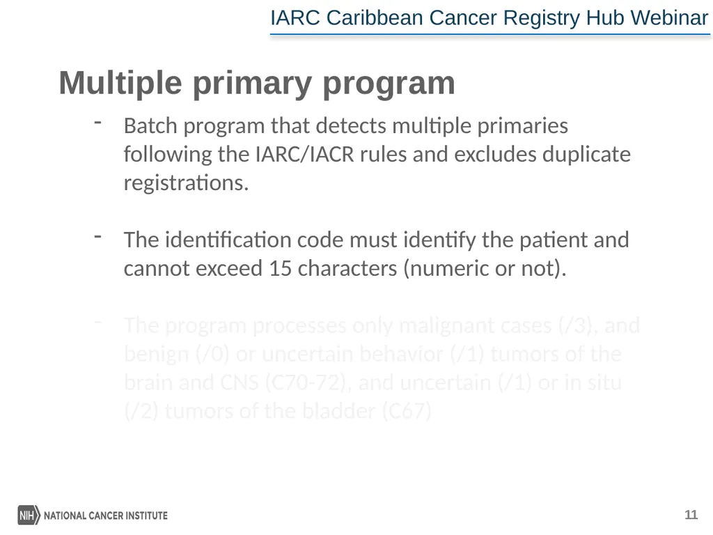 IACRcrgTools Conversion and Check Programs for - slide 11 of 16