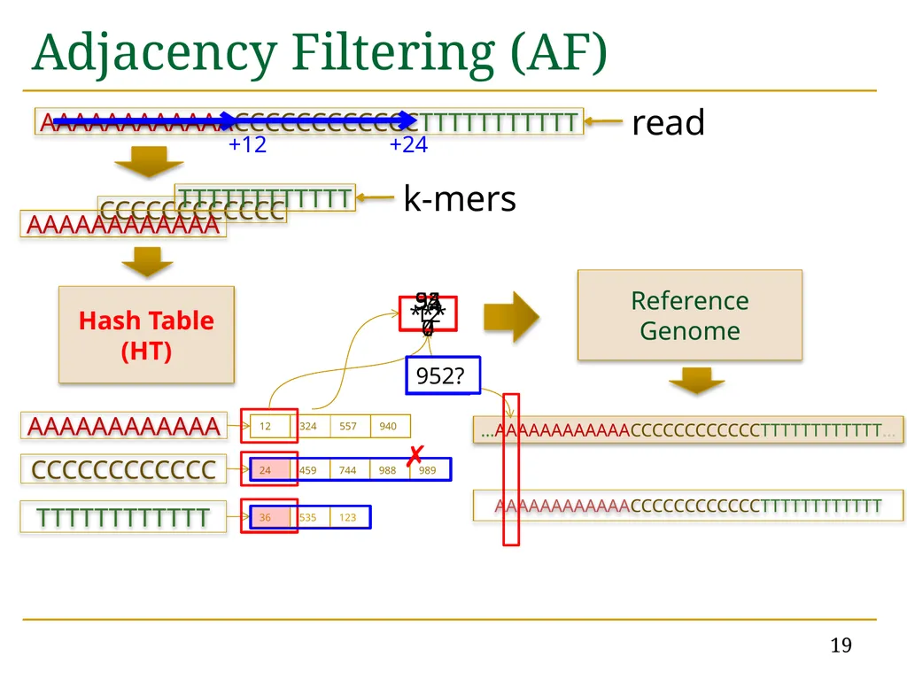 Accelerating Read Mapping with FastHASH Hongyi - slide 19 of 34