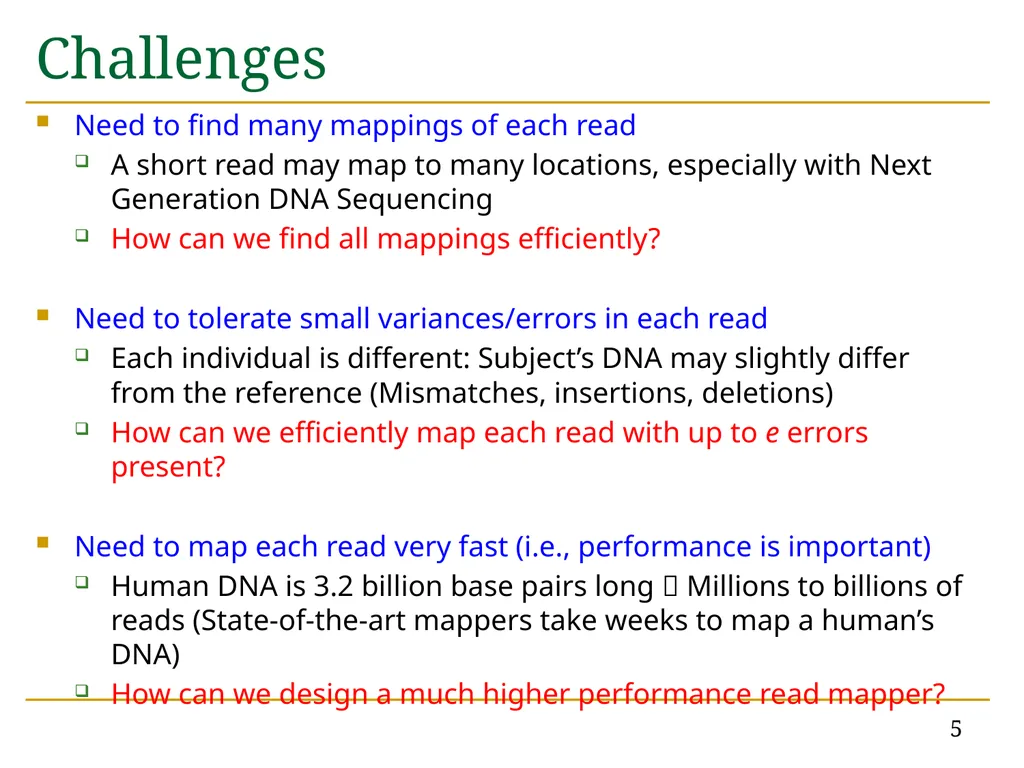 Accelerating Read Mapping with FastHASH Hongyi - slide 5 of 34