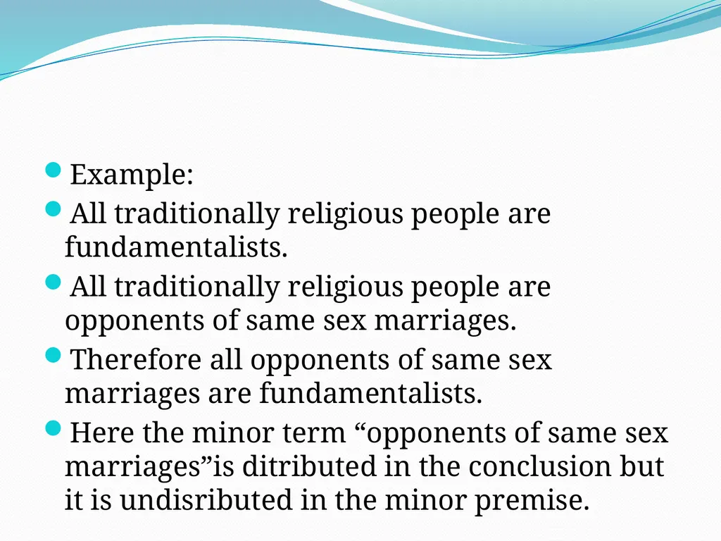Logic Categorical syllogism: We define a - slide 9 of 13