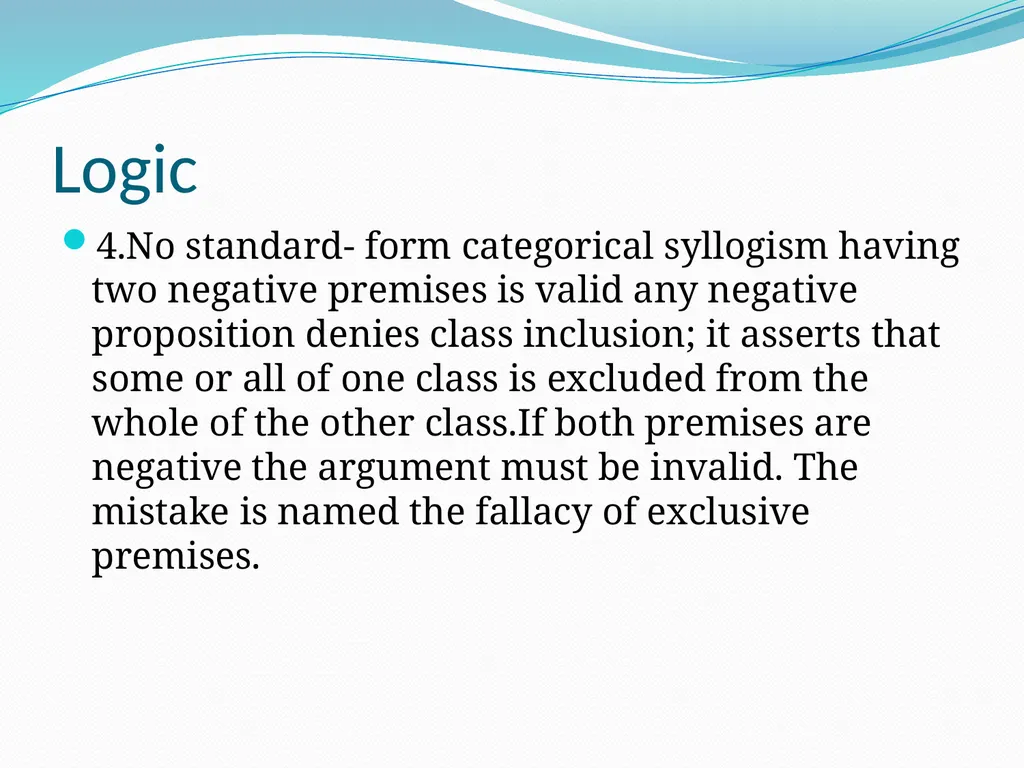 Logic Categorical syllogism: We define a - slide 10 of 13