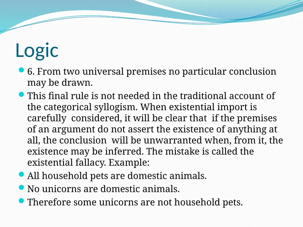 Logic Categorical syllogism: We define a - slide 12 of 13
