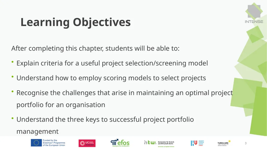 Project Management 1 1. Project Selection 2. - slide 3 of 24