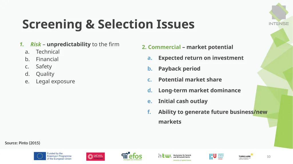 Project Management 1 1. Project Selection 2. - slide 10 of 24