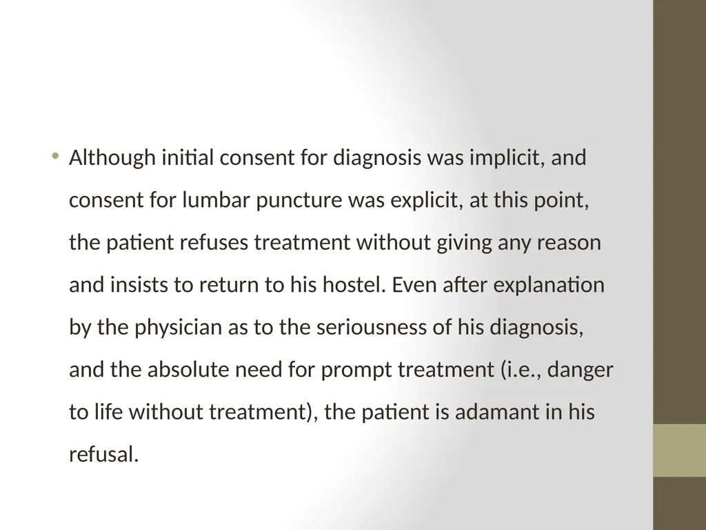 AETCOM Module 2.6 Bioethics: case studies on - slide 26 of 31