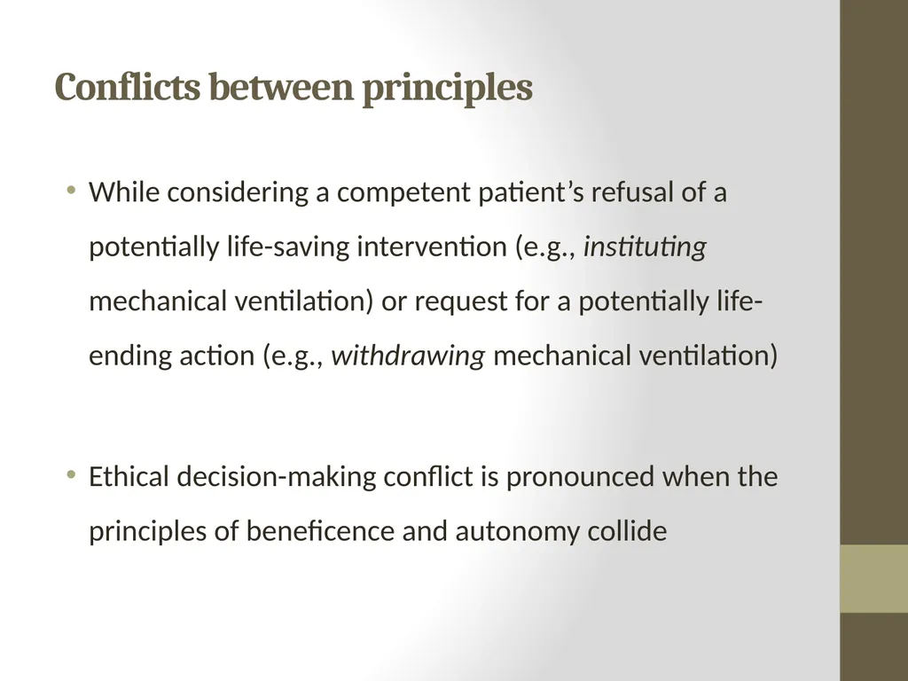AETCOM Module 2.6 Bioethics: case studies on - slide 21 of 31
