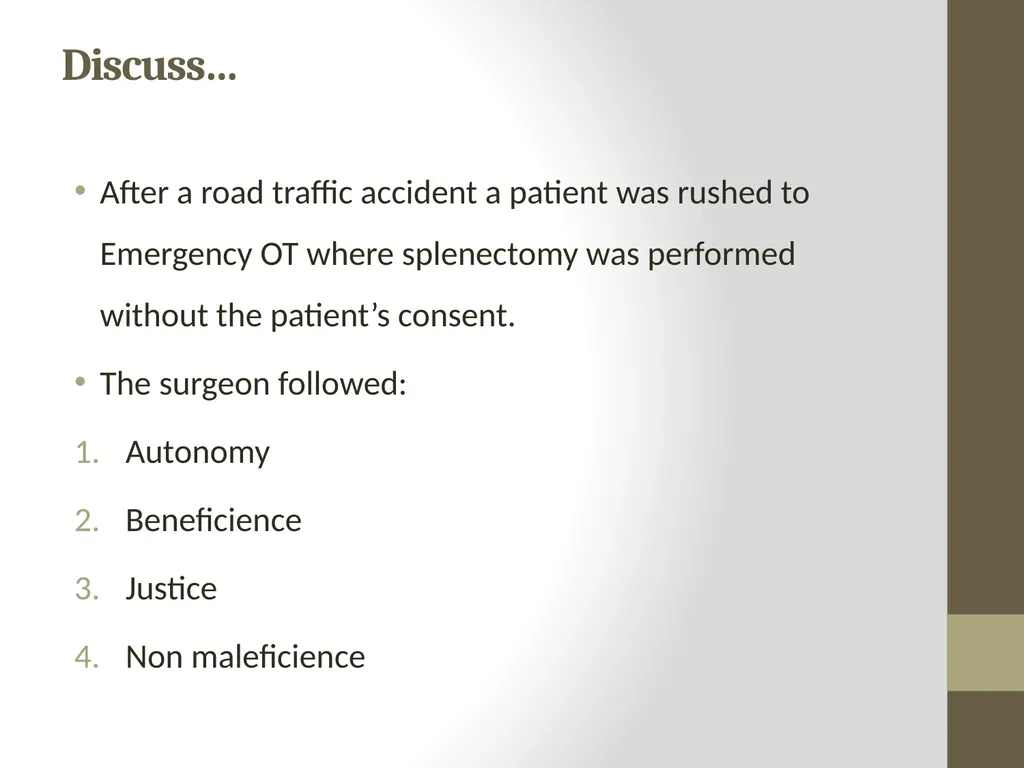 AETCOM Module 2.6 Bioethics: case studies on - slide 31 of 31