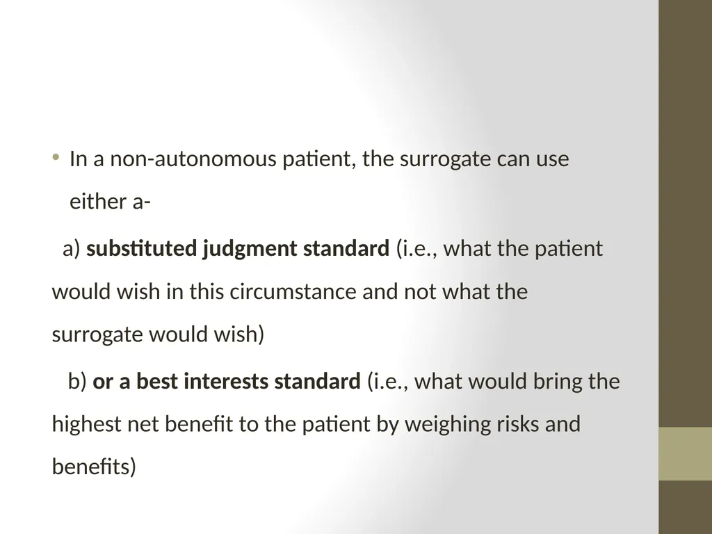 AETCOM Module 2.6 Bioethics: case studies on - slide 14 of 31