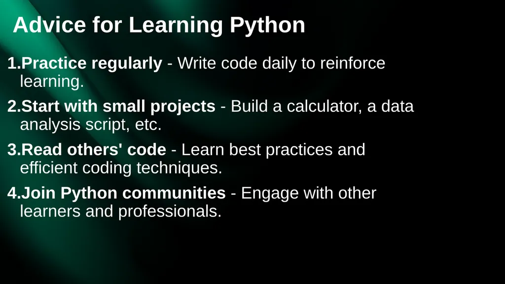 Understanding Python - Functions, Modules, - slide 9 of 10