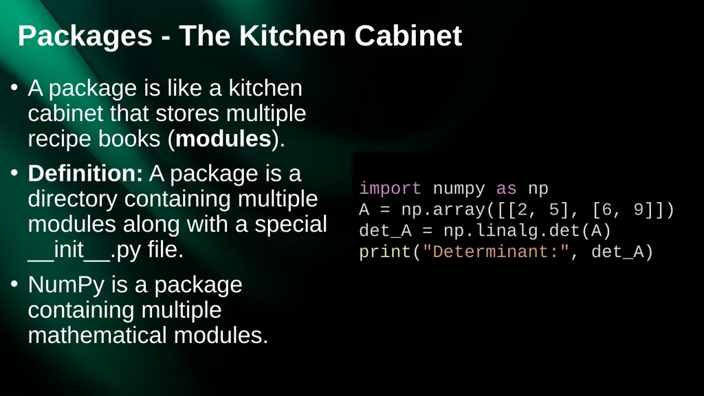 Understanding Python - Functions, Modules, - slide 6 of 10