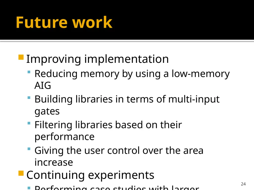 Wenlong Yang Lingli Wang State Key Lab of ASIC and - slide 24 of 26
