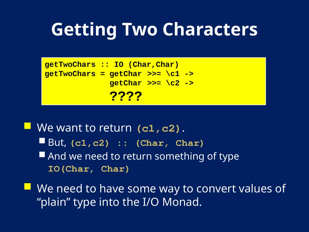 AN Overview OF Haskell Kathleen Fisher Tufts - slide 28 of 54
