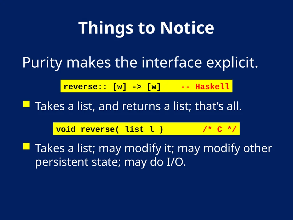AN Overview OF Haskell Kathleen Fisher Tufts - slide 11 of 54