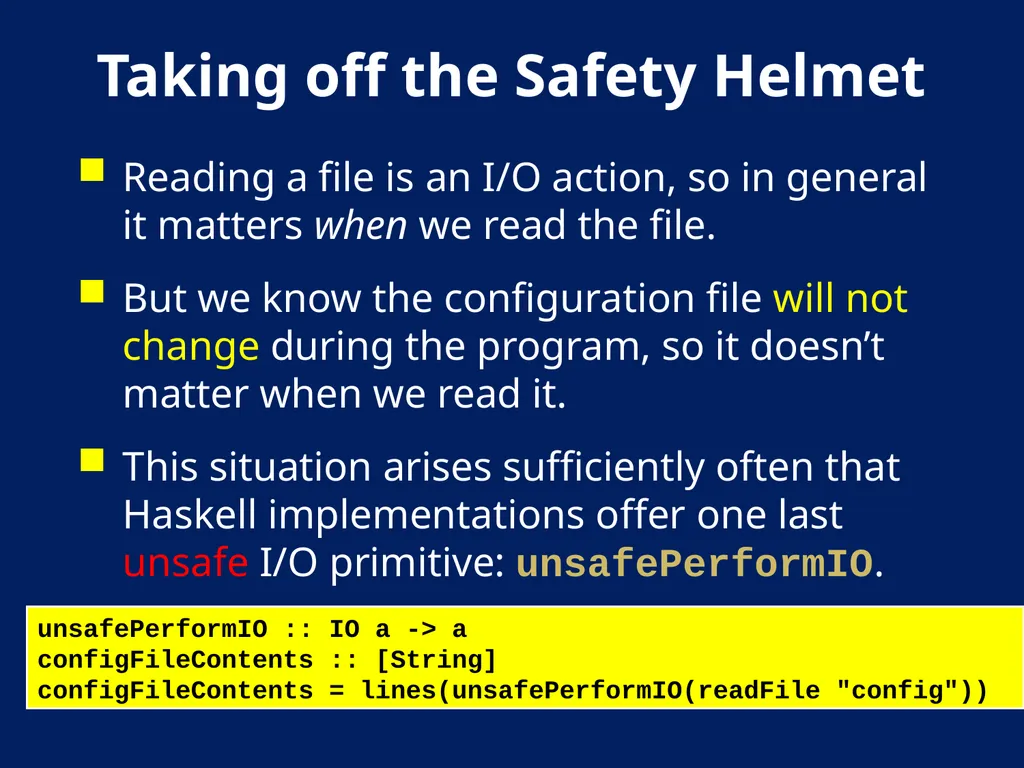 AN Overview OF Haskell Kathleen Fisher Tufts - slide 46 of 54