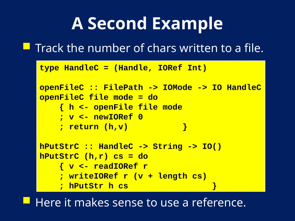 AN Overview OF Haskell Kathleen Fisher Tufts - slide 43 of 54