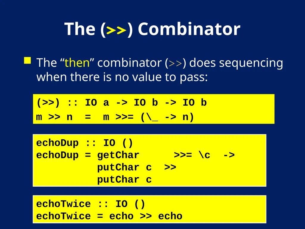 AN Overview OF Haskell Kathleen Fisher Tufts - slide 27 of 54