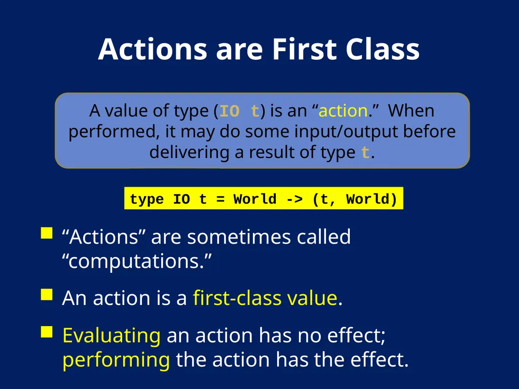 AN Overview OF Haskell Kathleen Fisher Tufts - slide 21 of 54