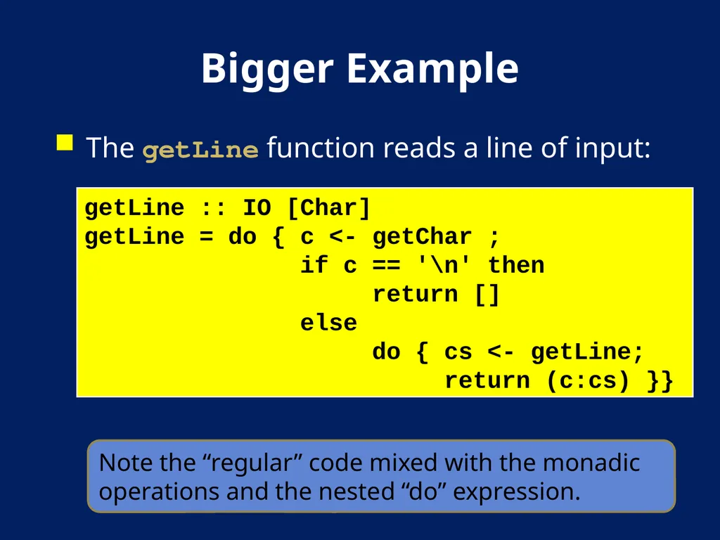 AN Overview OF Haskell Kathleen Fisher Tufts - slide 32 of 54