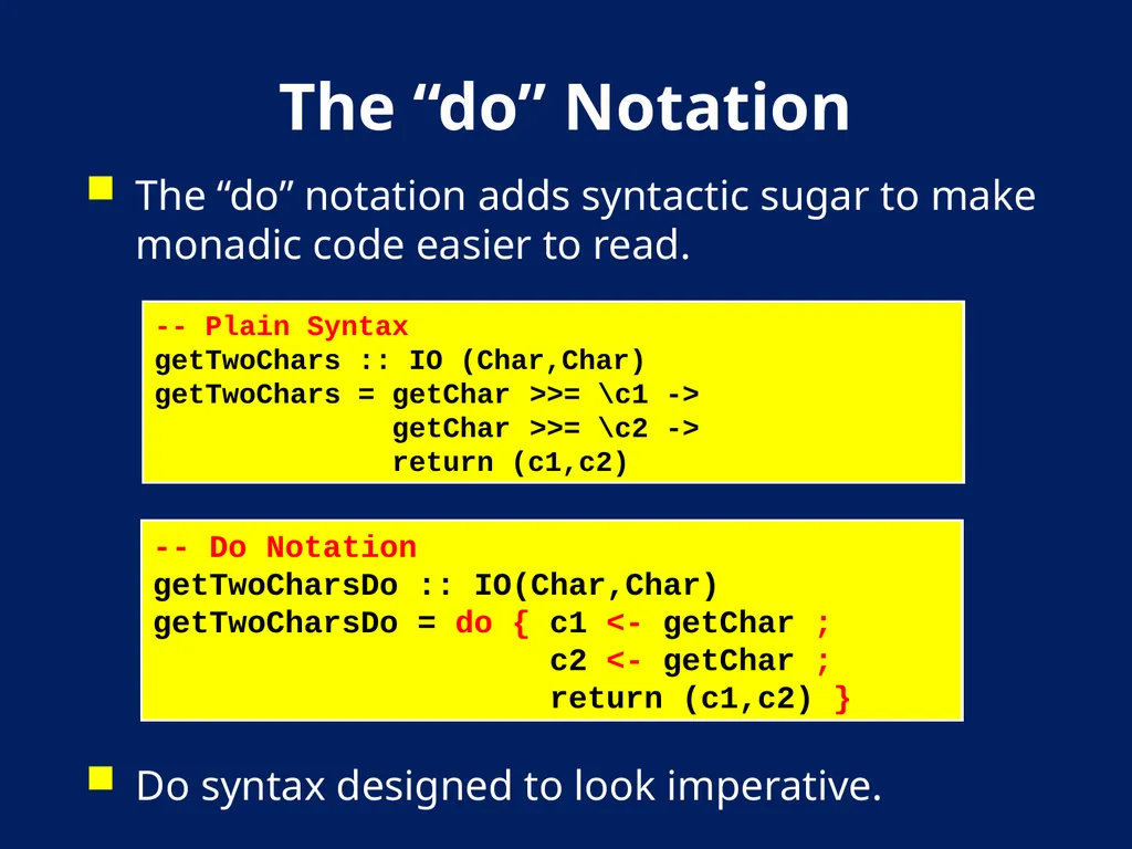 AN Overview OF Haskell Kathleen Fisher Tufts - slide 30 of 54