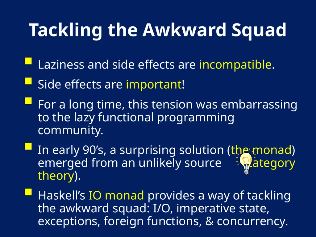 AN Overview OF Haskell Kathleen Fisher Tufts - slide 16 of 54