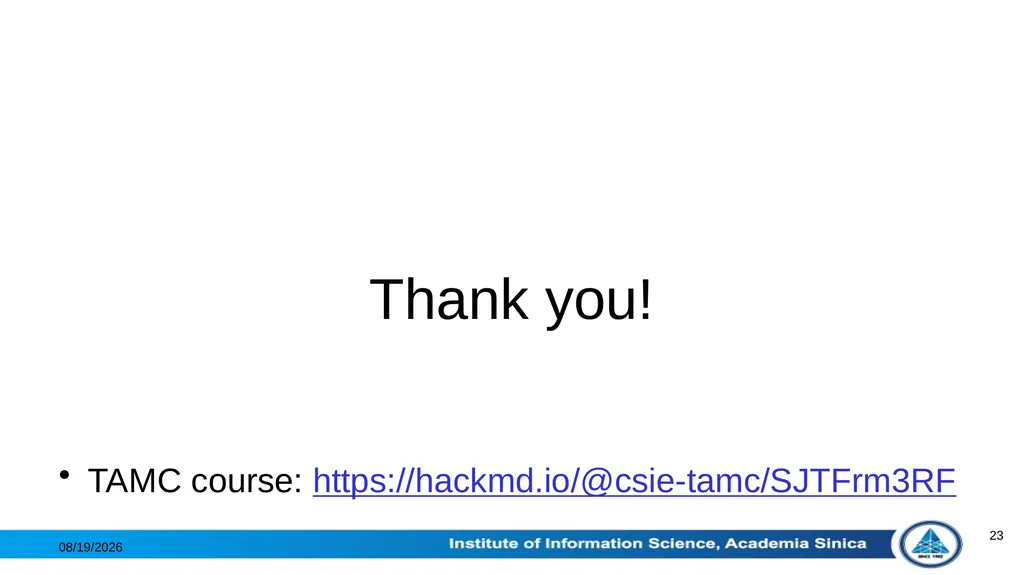 Theoretical Aspects of Post-Quantum Cryptography - slide 23 of 23