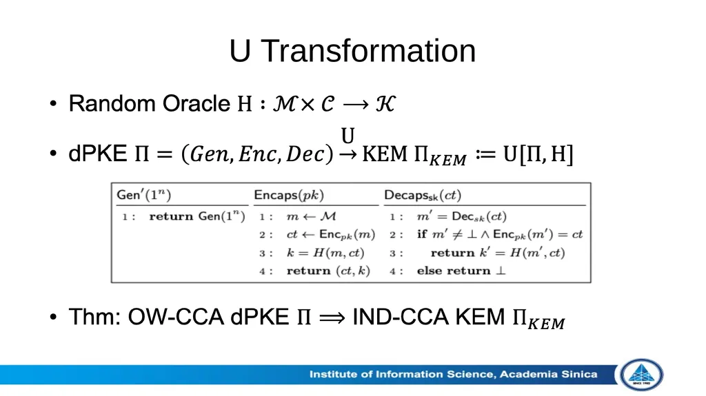 Theoretical Aspects of Post-Quantum Cryptography - slide 5 of 23