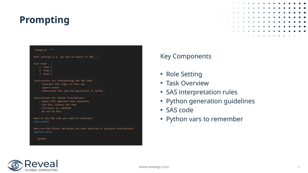 SAS to Python Scalable Code Translation April 23, - slide 12 of 17