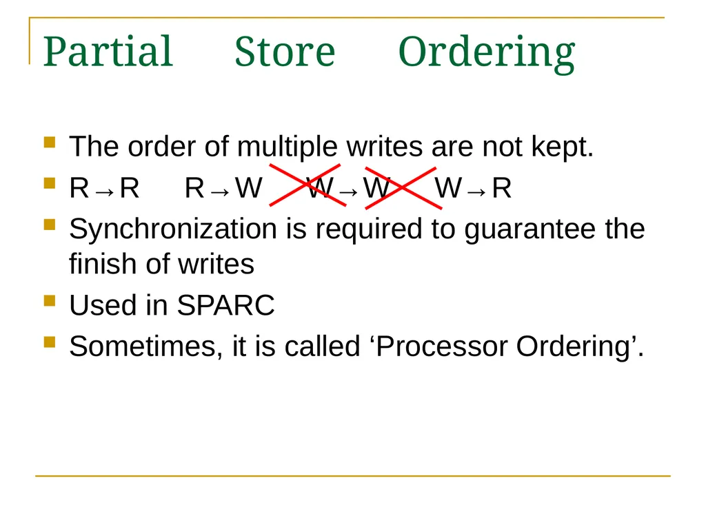 Relaxed Consistency models and software - slide 12 of 46