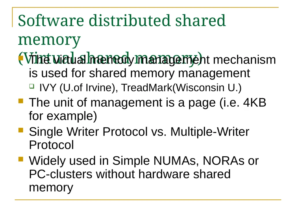 Relaxed Consistency models and software - slide 28 of 46