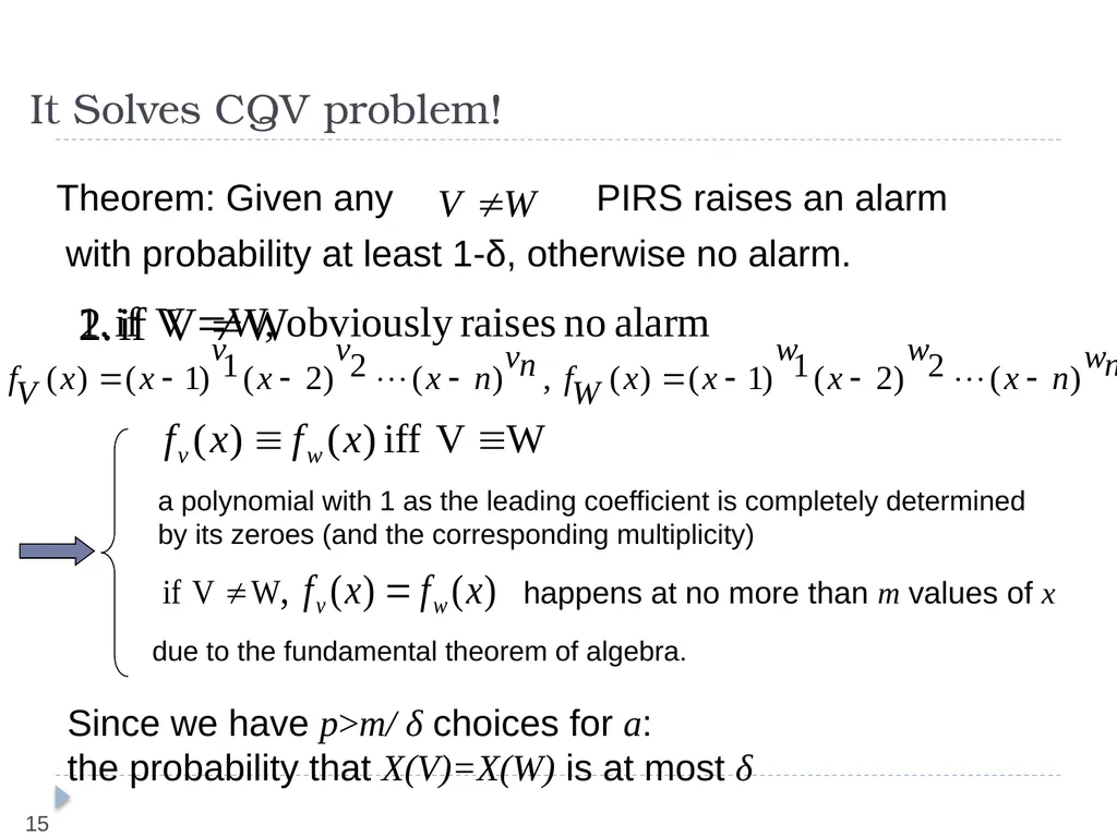 Query Assurance on Data Streams Ke Yi (AT&T Labs, - slide 15 of 33