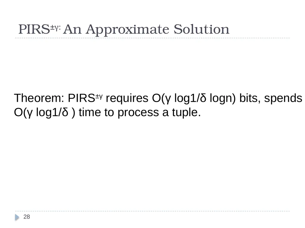 Query Assurance on Data Streams Ke Yi (AT&T Labs, - slide 28 of 33